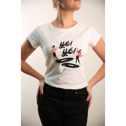 Tee-shirt Yeye blanc Mademoiselle Yéyé